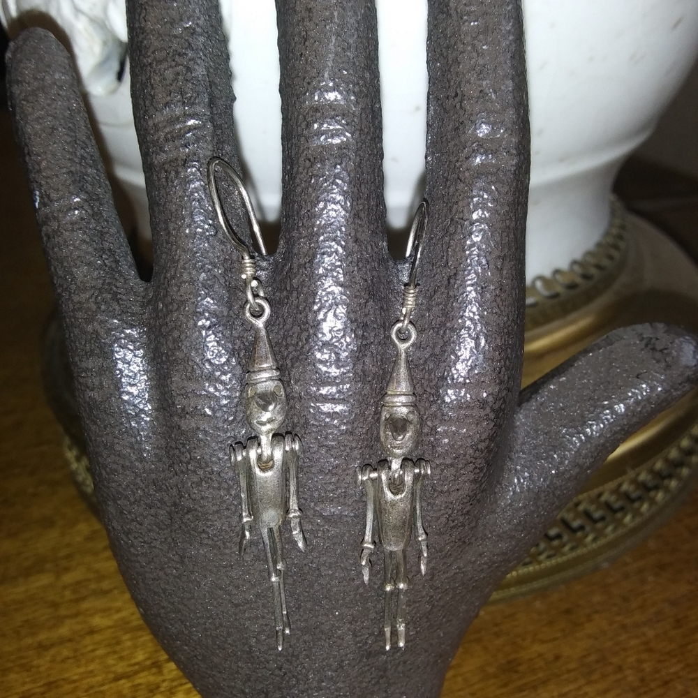 Sterling Silver Pinochle/Tin Man/ Jointed